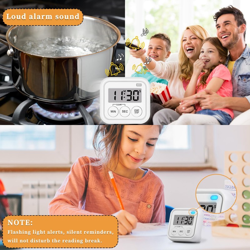 Timer, Kitchen Timers for Cooking Classroom Timer for Kids Teachers