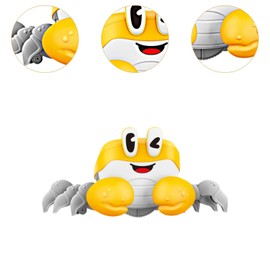 F Fityle Crawling Animal Baby Toy, Sensory Animal Realistic Adjustable Speed, Musical Crawling Toy with Music for New Year, Exercise, yellow