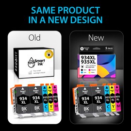 Smart Ink Compatible Ink Cartridge Replacement for HP 934 XL 935 935XL 934XL for Officejet Pro 6230 6830 6835 Officejet 6220 6812 6815 6820 (2BK & C/M/Y 5 Pack Combo)