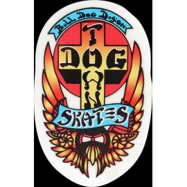 Dogtown Bull Dog Skateboard Decal Sticker - PACK OF 3
