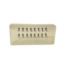 Ioni Cosmetics Faux Mink Individual Lash Extensons 3-STRAND Natural-Short, Black