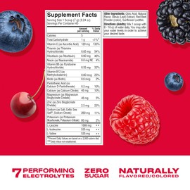 Cwench Electrolytes Powder Hydration Packets Mix with Celtic Salt, Berry Crush 10 Count