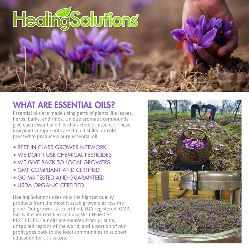 Healing Solutions 60ml Oils - Lavender Essential Oil - 2