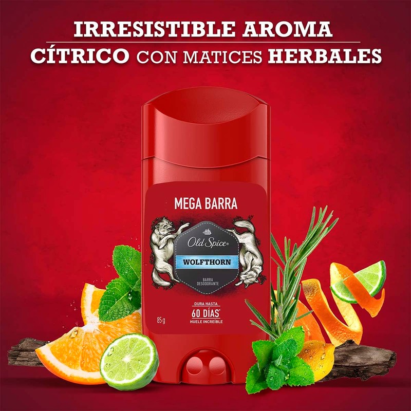 Old Spice Wolfthorn Mega Barra Desodorante 85 g