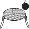 REDCAMP Folding Campfire Grill Grate Top for Solo Stove Bonfire,