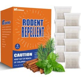 Rodent Repellent,8 Pack Mouse Repellent Pouches,Peppermint Oil to Repel Mice and Rats,Mouse Repellent,Mice Repellent,Rat Repellent,Rodent Repellent for Cars,Indoor Use