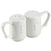 Ability Superstore Ceramic White Dignity Salt and Pepper Pot Set