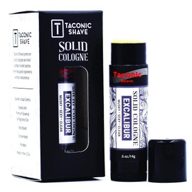 Taconic Shave All-Natural Excalibur Scent Men's Solid Cologne – Portable and Easy to Apply - Artisan Made in the USA