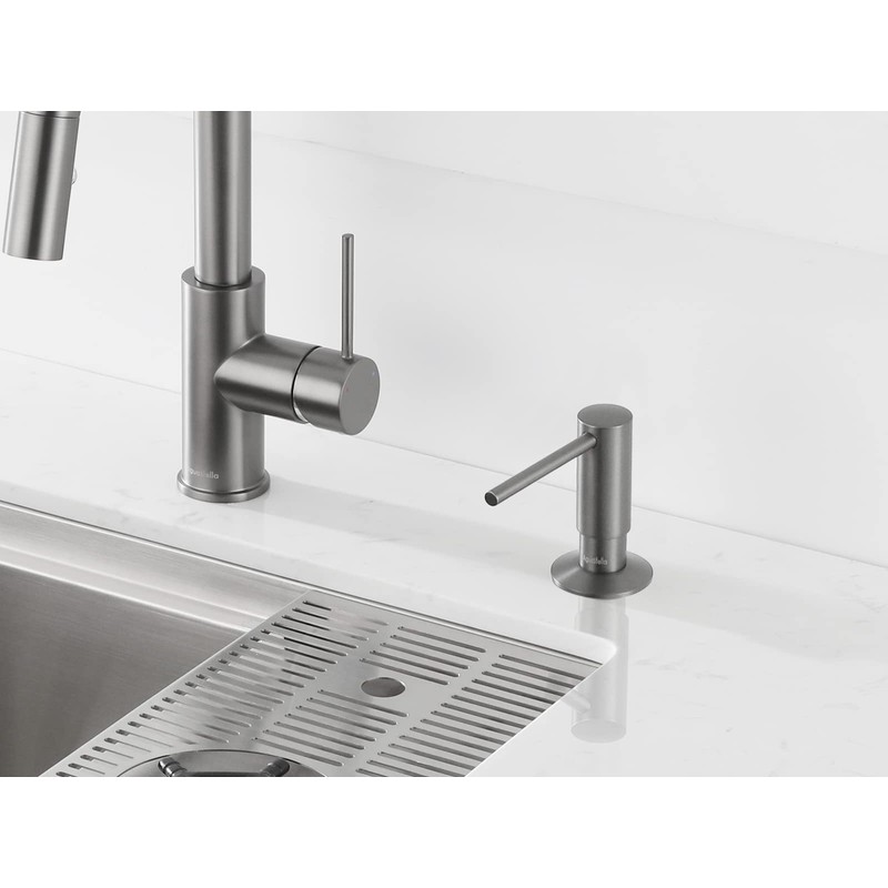 AguaStella ASF026GS Bulit in Dispenser Grey Stainless for Kitchen Sink