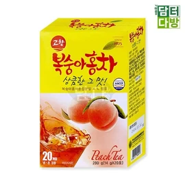 Gohyang 고향 복숭아홍차 20스틱 X5 Homeland Peach Black Tea 20 Sticks X5