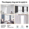 Antique Brass Curtain Rings with Eyelets for Up to 3/4-inch
