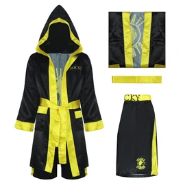 LILLIWEEN Boxing Costume Boxing Robe Satin Robe and Shorts for Adult Kids