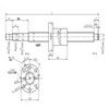 CNCYEAH SFU1605 Ball Screw 350 mm, Rolled Ball Screw Backlash-Free