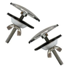2 cubiertas de acero inoxidable para fregadero de cocina, 2 pulgadas, cubierta de agujero para llave de acero inoxidable para fregadero de cocina, tapa de tapón de metal para cerrar, tapa de agujero a