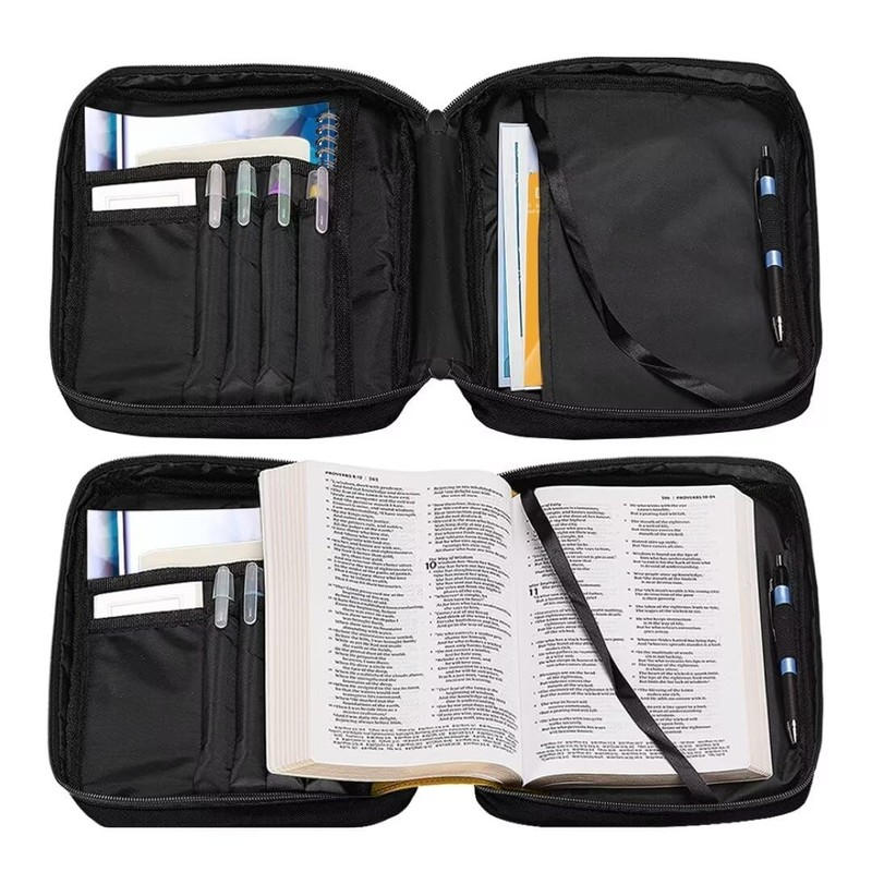 Coldinair Fire Water Football Bible Covers Bag for Men,Carrying Book