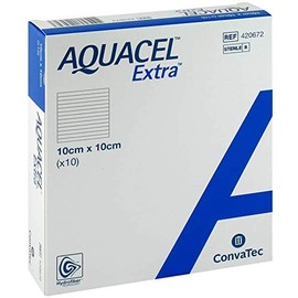 AQUACEL EXTRA 10�x 10�cm Compresses CPC 10�Pieces