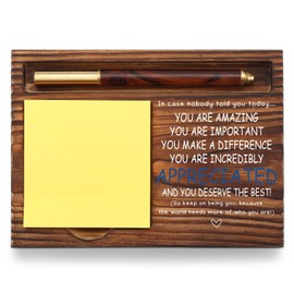 You are Incredibly Appreciated Gifts Desk Self-Stick Note Pad Holders, Appreciation Thank You Gift for Staff Friends Team Healthcare Worker Coworker, Sticky Notes Holder for Desk TZP02