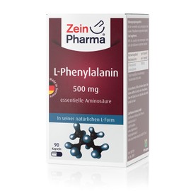 ZeinPharma L-Phenylalanin 500mg • 90 Kapseln (Monatspackung) • Glutenfrei, vegan, koscher & halal