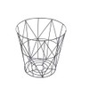 HOMION Modern Round Wire Metal Storage Basket Side Table Bedroom