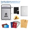 Upgraded Two Pockets Fireproof Document Bag (2000℉), andyer 15”x 11”Waterproof