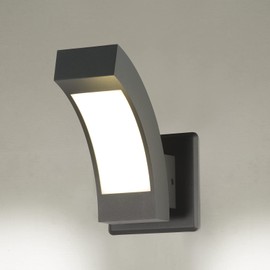 Lustrlach Modern Outdoor Wall Light LED Exterior Light Fixture Waterproof Porch Light Wall Mount Sconce 600LM 7.5W for House Garage Patio Garden Front Door