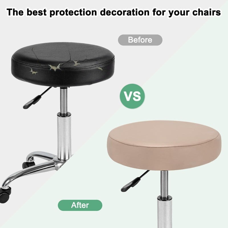 M METERXITY 1-Pack Bar Stool Covers Round, for 12-14 Inch