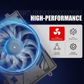 Radiator Cooling Fan Assembly Compatible with 2012-2018 Sonic 1.8L GM3115244