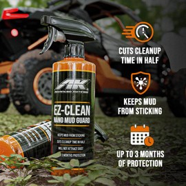 Advanced Kotings EZ-Clean Mud Guard | Ceramic Coating Mud Defender and Repellent | Makes Cleanup Easy for ATVs, UTVs, Dirt Bikes, Vehicles and More | 16 fl oz Spray - Single Bottle