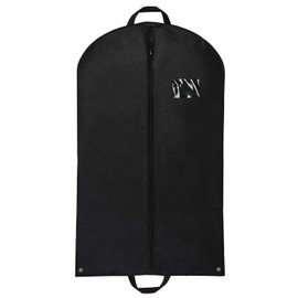 Garment Bag Suit Cover for Men Travel Bag 120 cm with Carry Handles and Metal Eyehole for Folding for Suits Coats Dresses, Black [127]