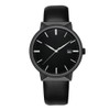 WWOOR Fashion Men PU Leather Strap Calendar Waterproof Quartz Watch