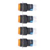 25Pcs Momentary Push Button Switch Self Locking 8 Pin Round