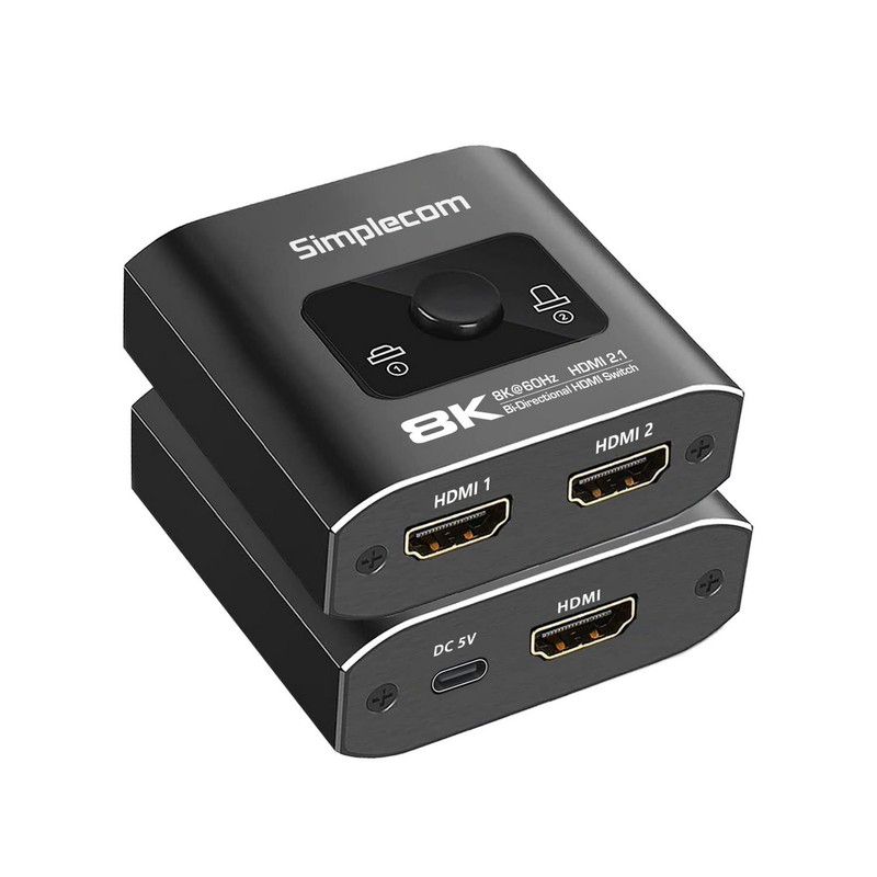 Simplecom CM302v2 8K 60Hz Bi-Directional 2 Way HDMI 2.1 Switch