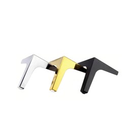 Replacement Furniture Legs,Autuwintor Handcrafted Leg,Bun Foot Furniture Legs 6" with Mounting Screws,Triangle Silver,Set of 4