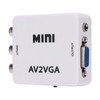 480P Composite AV to VGA Adapter, Mini VGA to Video