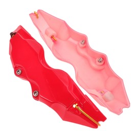 FELTECHELECTR 1 Pair Stylish Red Brake Caliper Covers Decorative Guard for Vehicle Modification Versatile Fit for Various Car Models Eye Catching Design Enhances Appearance