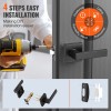 Matte Black Passage Door Handle 5 Pack Reversible Lever for