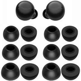 Foam Ear Tips Noise Canceling Memory Foam Eartips Ear Cap Replacement Ear Tip Compatible with Echo Buds (2021 Release, 2nd gen), L/M/S 3 Size 6 Pairs,Black 2146P