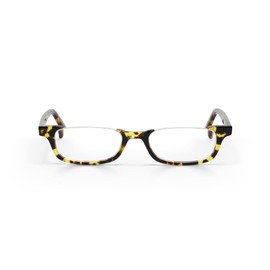 eyebobs - What Inheritance? | Premium Reading Glasses for Men and Women | Half-Rim Frames for Average Faces, Demi Tortoise, 1.75