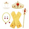 Jurebecia Belle Princess Accessories 6 pcs Costume Accessories with Crown