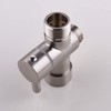 3-Way Solid Brass Brushed Nickel Shower Arm Diverter Valve G1/2
