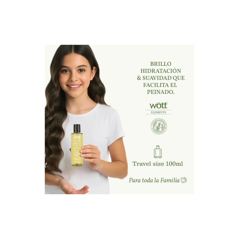Shampoo Wtt Hidratante Versión Viaje 100ml (Herbal)