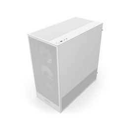 NZXT H Series H5 Flow 2024 RGB Edition ATX Mid Tower Chassis All White Color