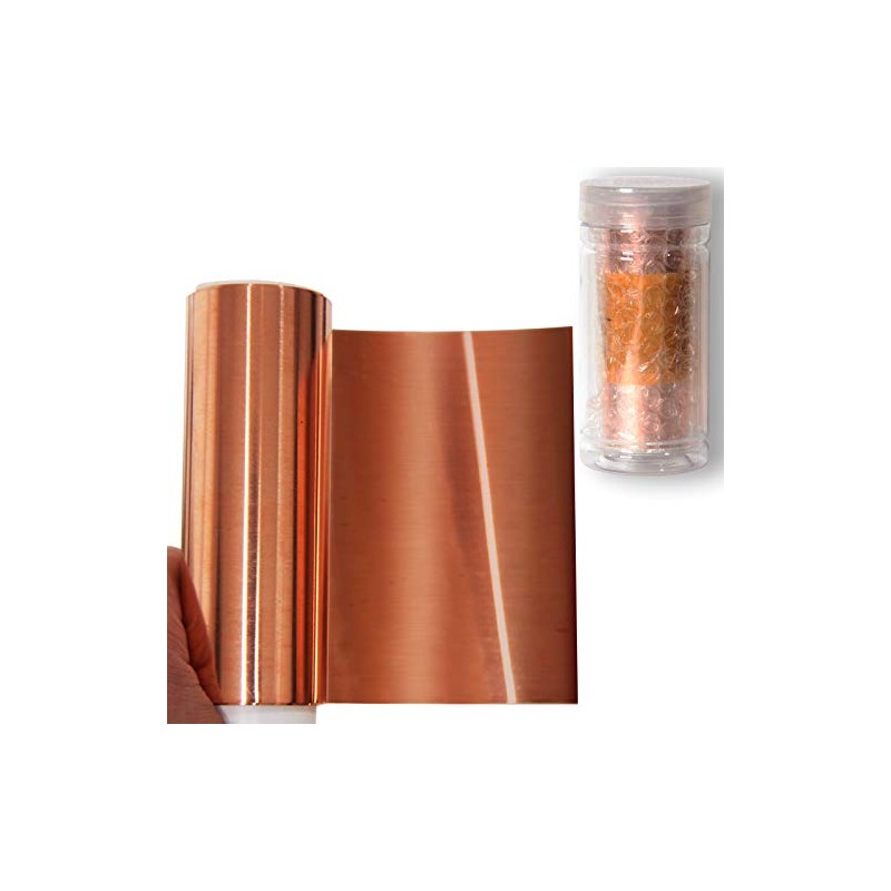 99.99% Pure Copper Foil for Crafts, 0.05 mm x 0.1