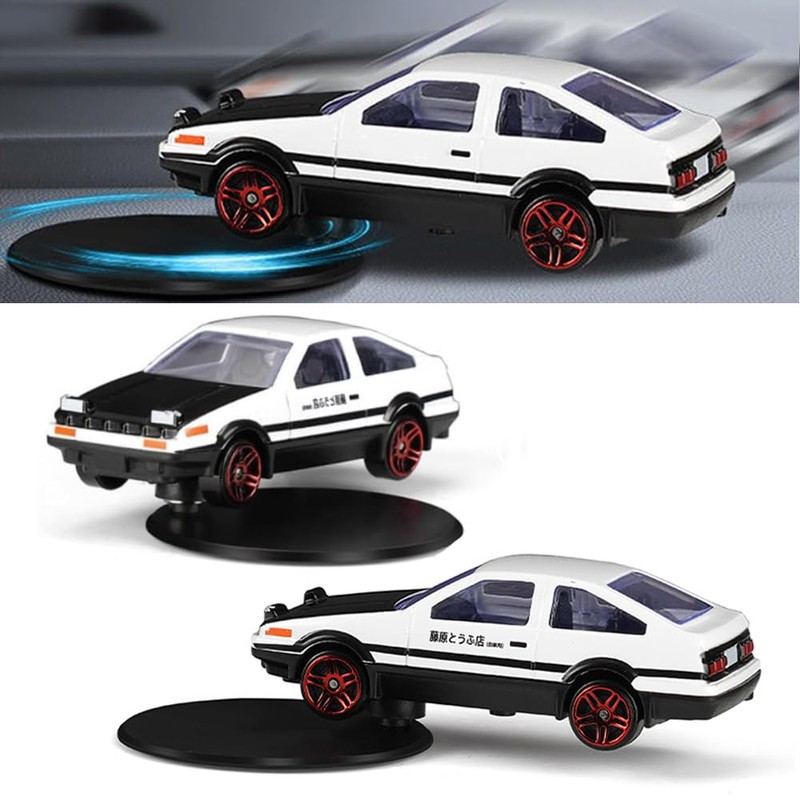 JNZIBQ Car Dashboard Drift Spin Ornament, Alloy Rotating AE86 Auto