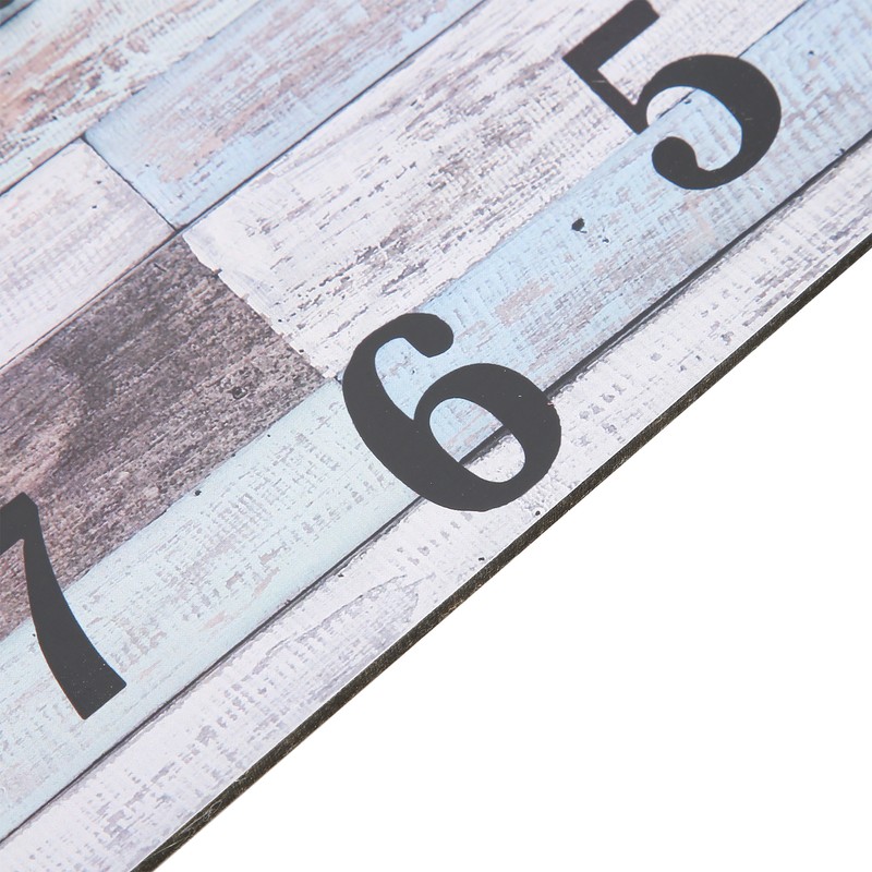 Wall Clock Industrial Style Silent Quartz Movement Density Board Large