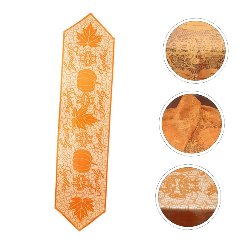 GRIRIW Thanksgiving Harvest Tablecloth Pumpkin Vine Design for Festive Dining