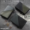 GROOVE GEAR ggs-1044 Men's Genuine Leather Convertible Wallet, Bi-Color Bi-fold