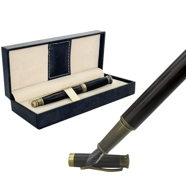 MBQBBBZ Fountain Pen,Handcrafted Wood With Smooth 0.5mm Stainless Steel Nib,