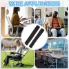 PATIKIL 45 x 11cm Office Chair Armrest Covers 2Pair Black