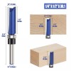 Vesery 4Pcs 1/4'' Shank Flush Trim Router Bit Bottom Bearing